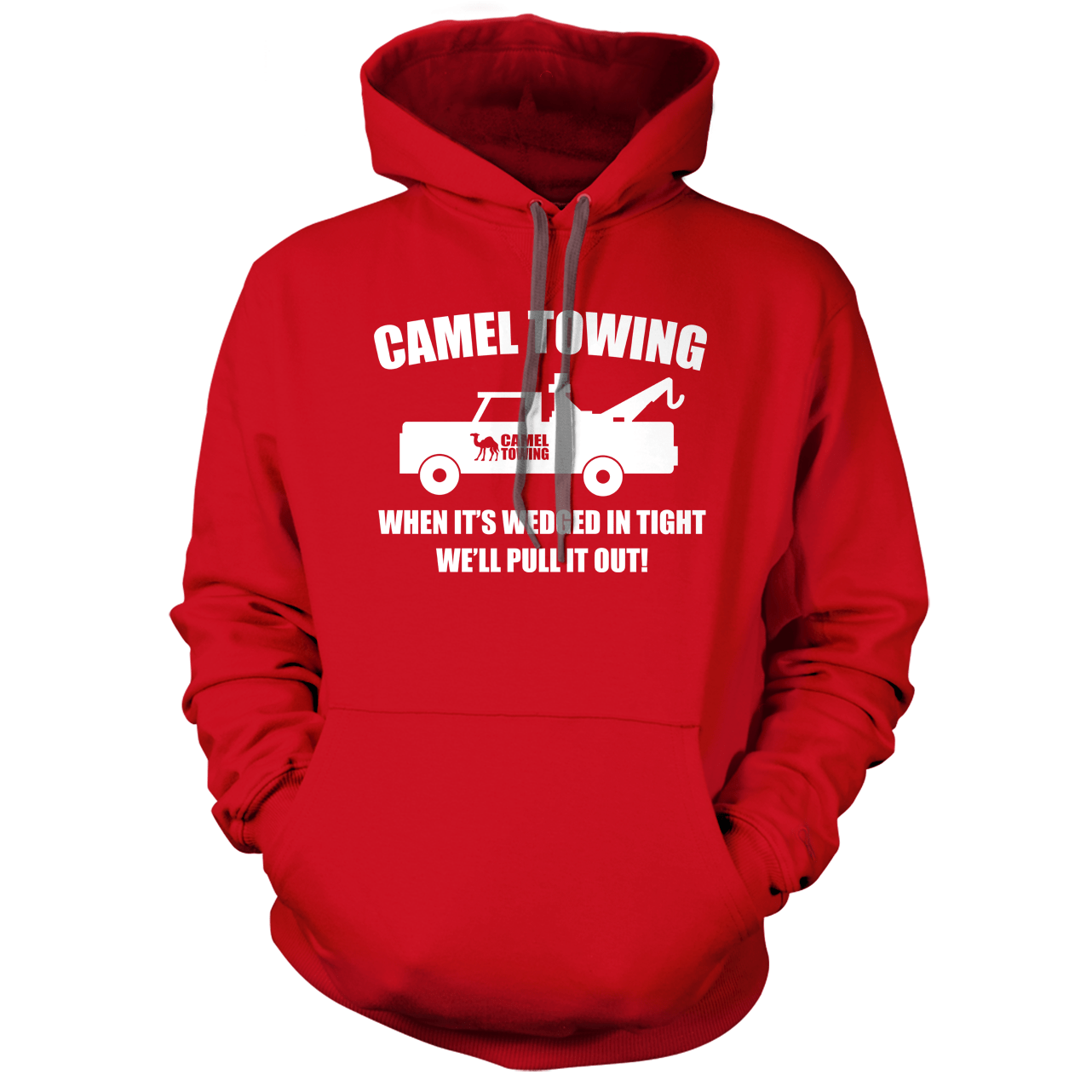 Red top camel hoodie